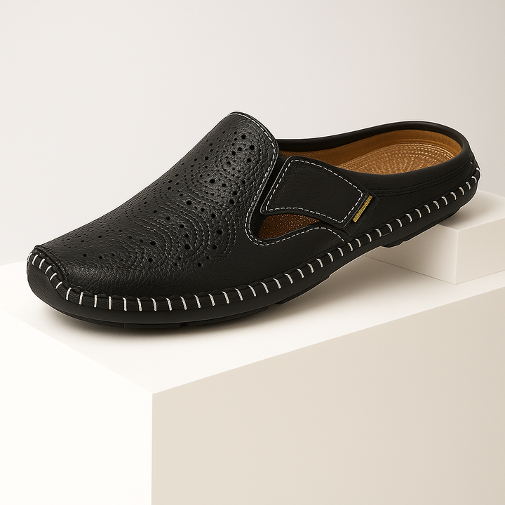 Navaro Leather Mules