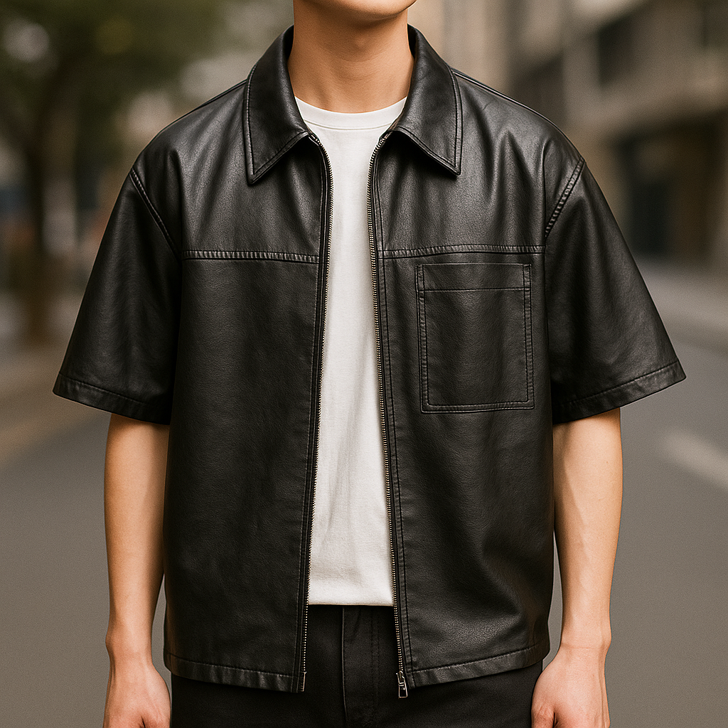 Rexton Leather Zip Shirt