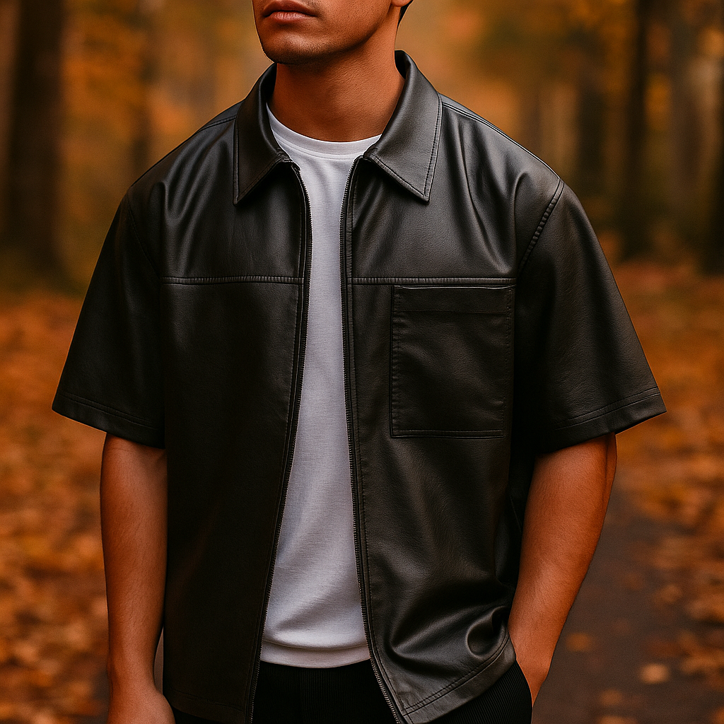 Rexton Leather Zip Shirt