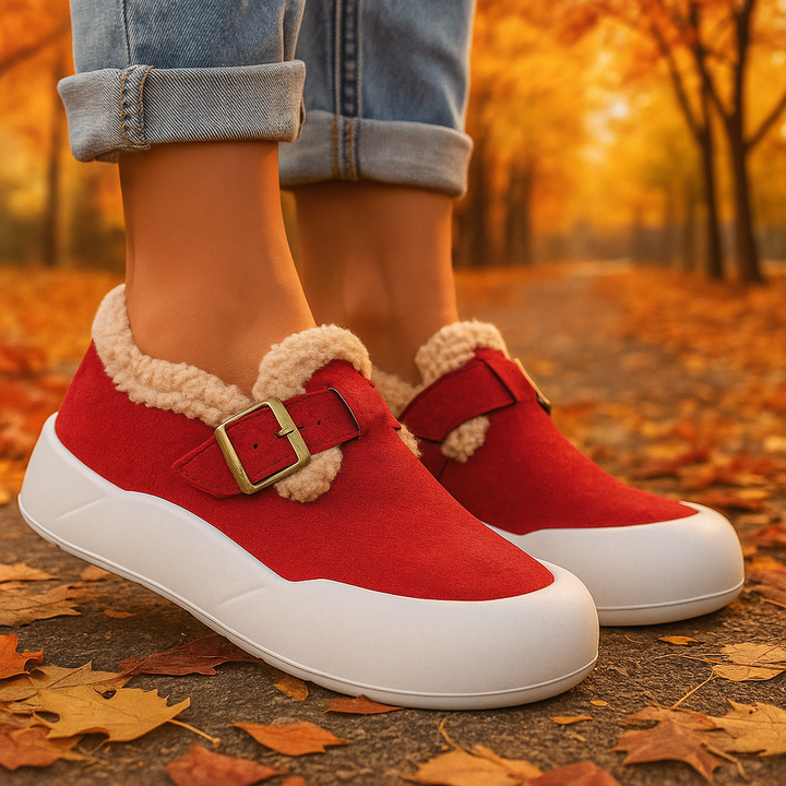 Rivella Fleece Buckle Shoes