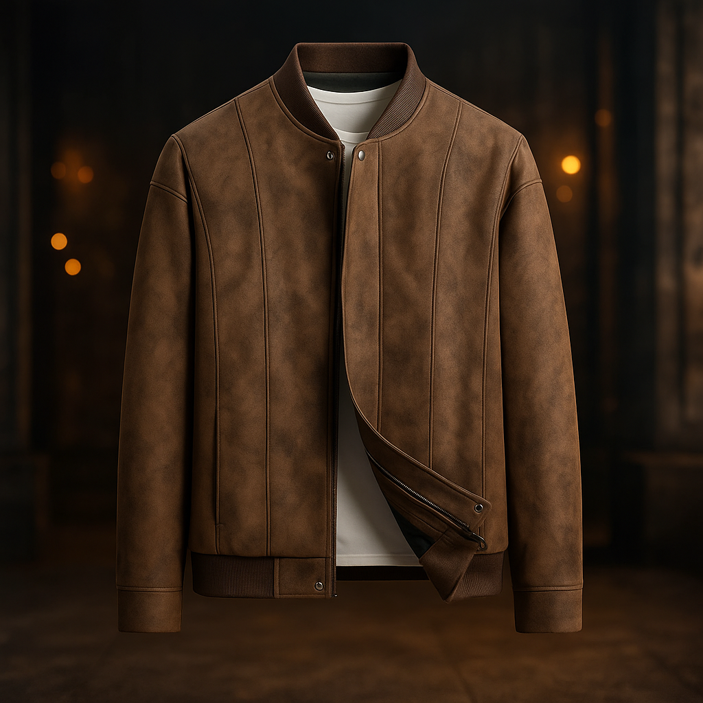 Marston Suede Bomber Jacket