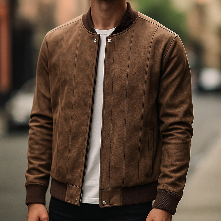 Marston Suede Bomber Jacket