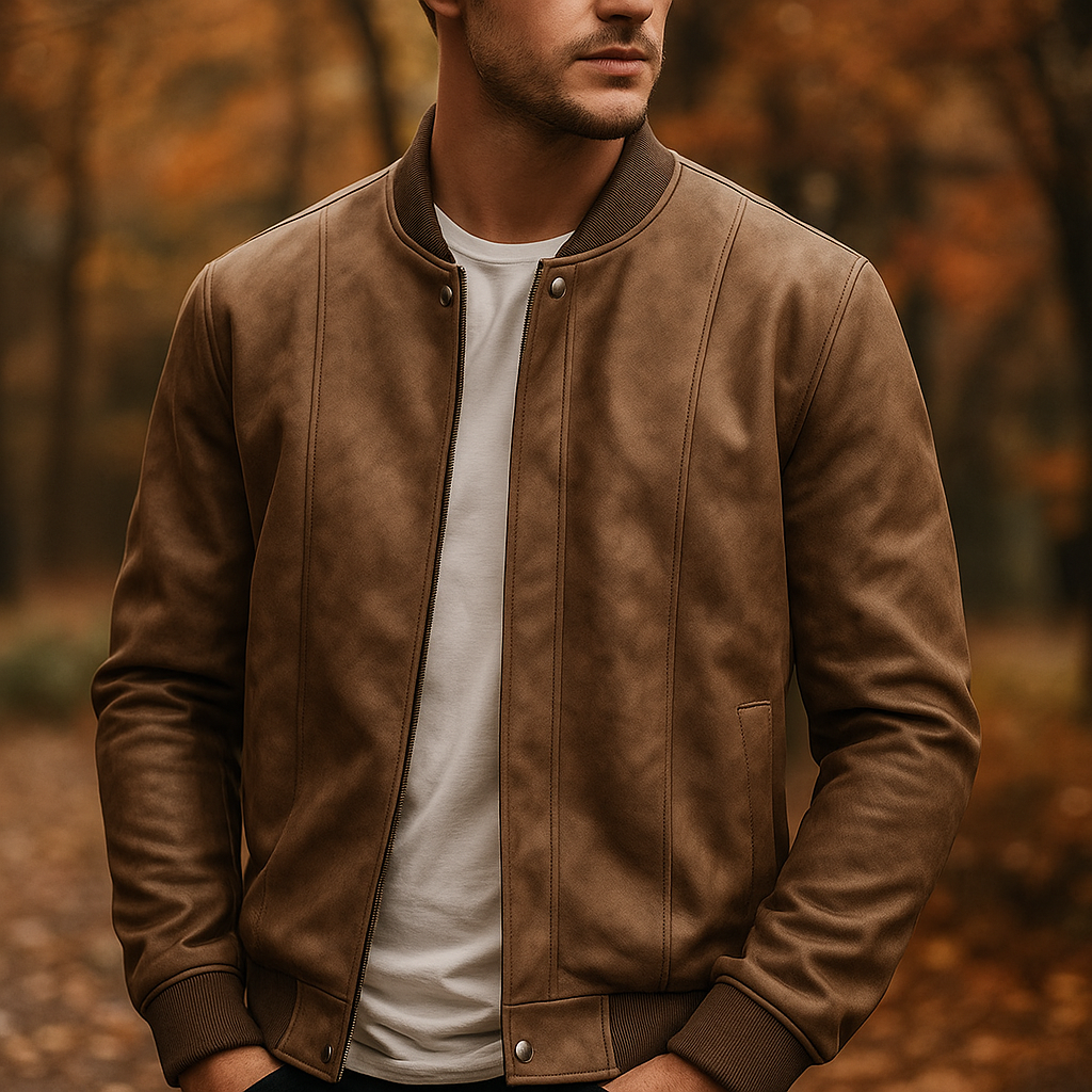 Marston Suede Bomber Jacket