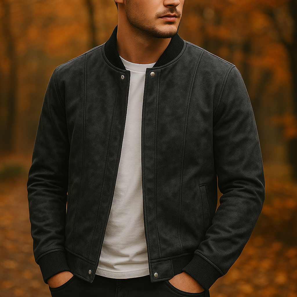 Marston Suede Bomber Jacket
