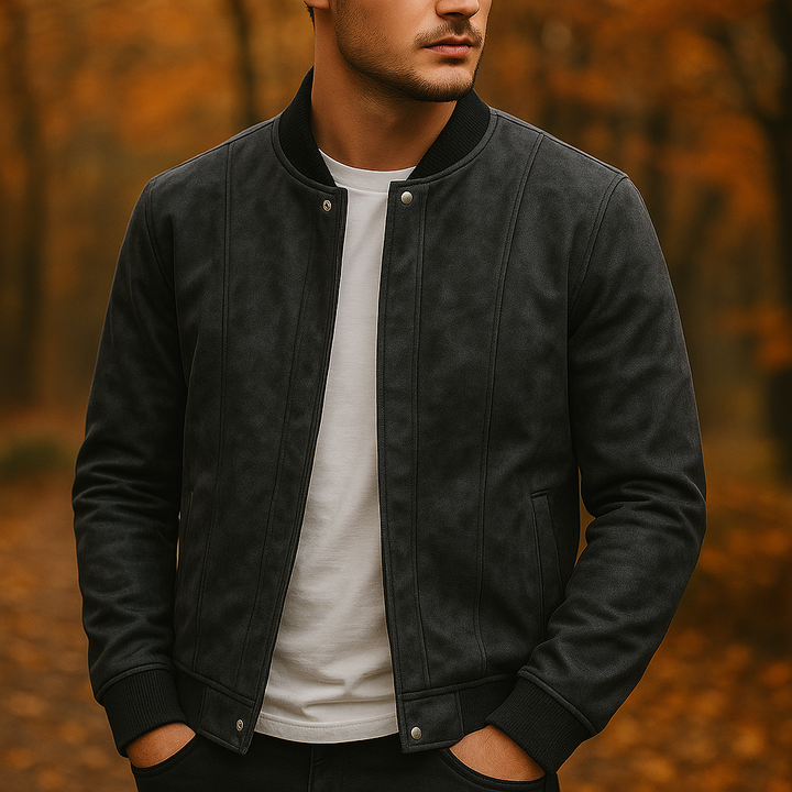 Marston Suede Bomber Jacket