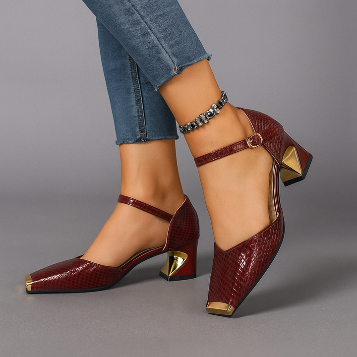 Rovena Metal-Tip Heels