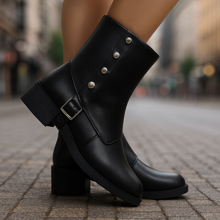 Elvara Stud Ankle Boots