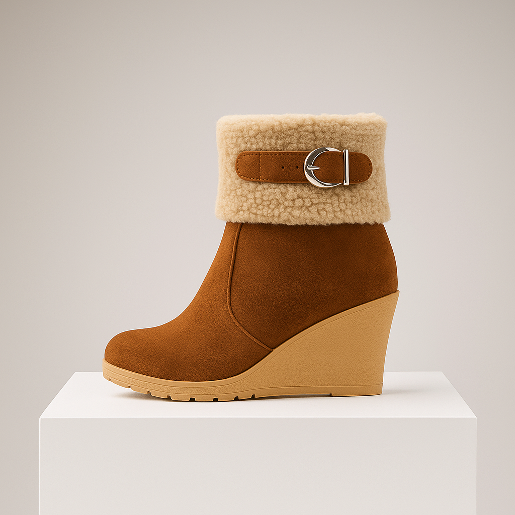Sevara Sherpa Wedge Boots