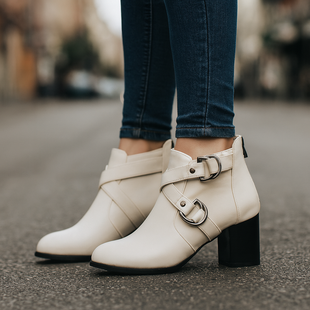 Marvelle Double-Buckle Booties