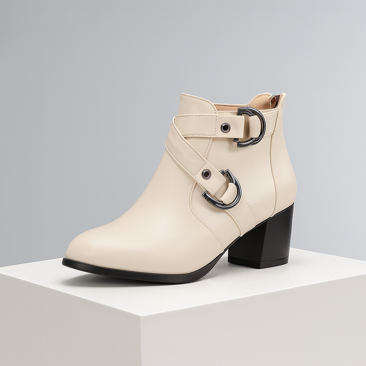 Marvelle Double-Buckle Booties