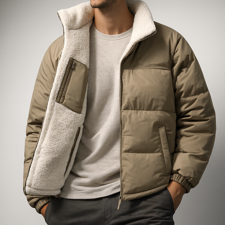 Avery Fleece-Lined Puffer Jacket
