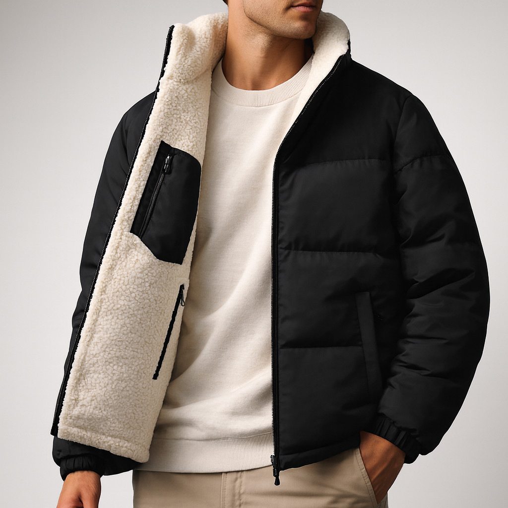Avery Fleece-Lined Puffer Jacket