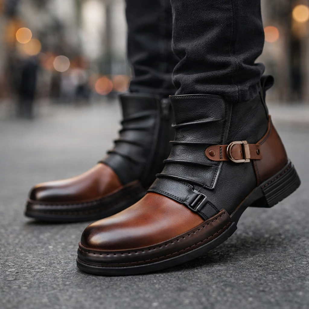 Romeo Buckle Ankle Boots