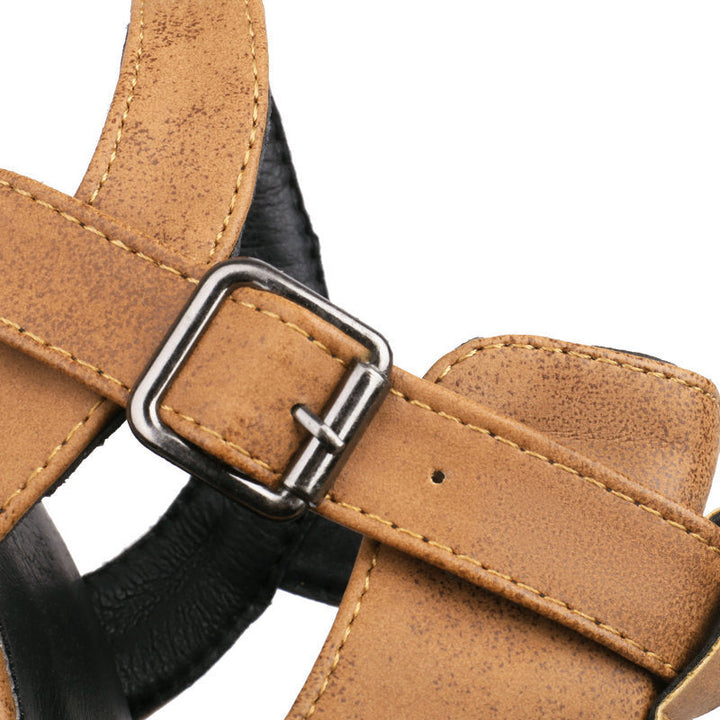 Elvona Buckle Block Heels