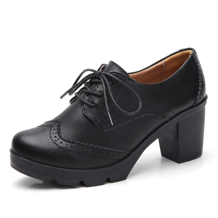 Elara Lace Platform Heels