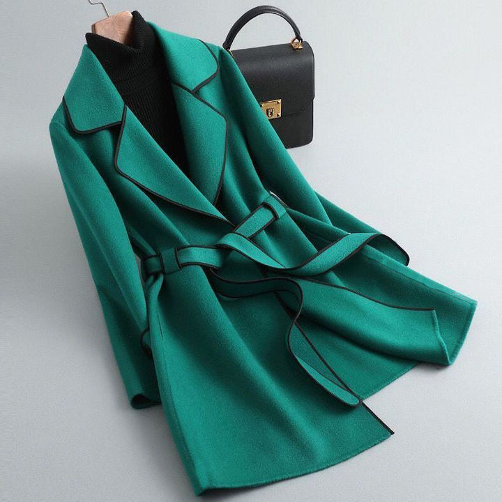 Alviera Trim Belted Coat