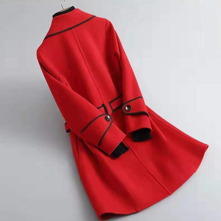 Alviera Trim Belted Coat