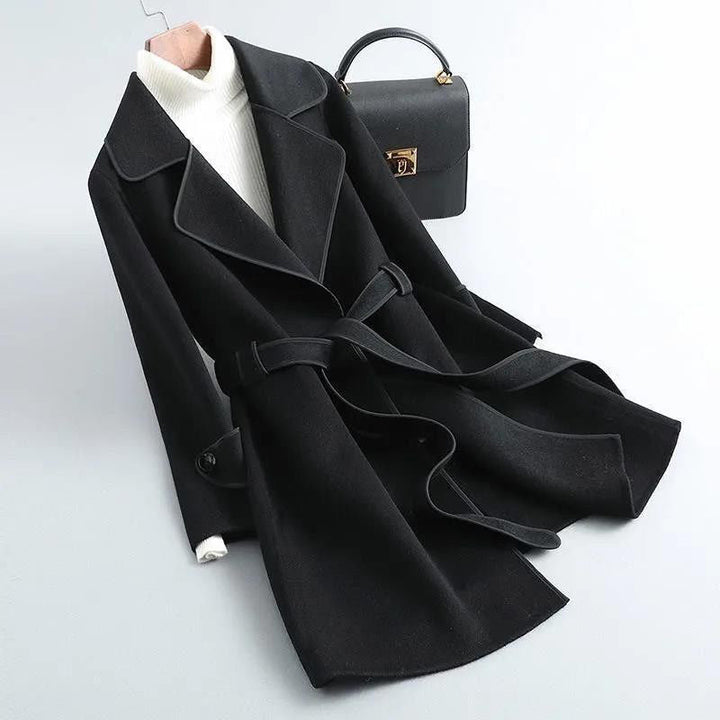 Alviera Trim Belted Coat