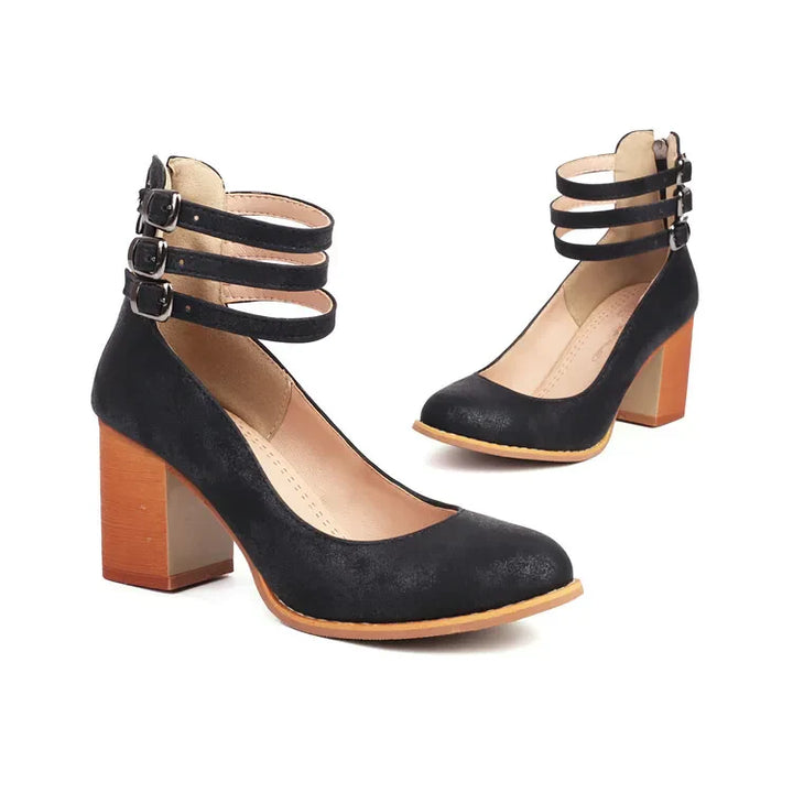 Mariva Strap Block Heels