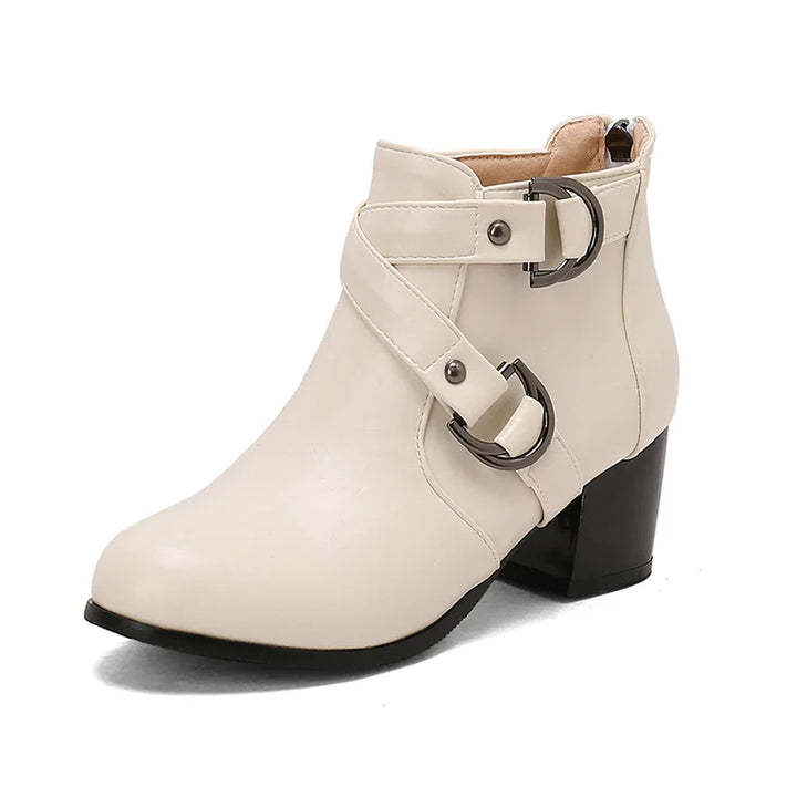 Marvelle Double-Buckle Booties