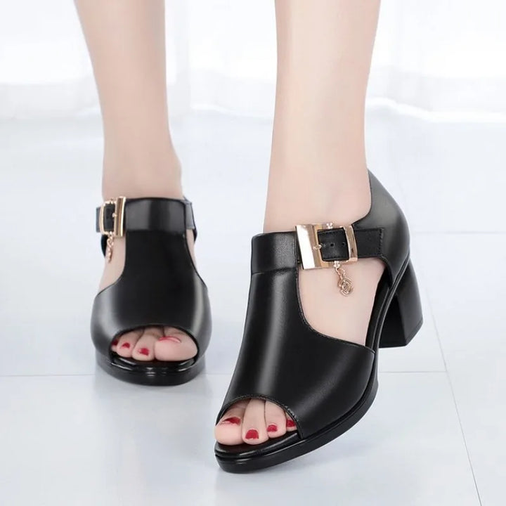Elvara Buckle Heels