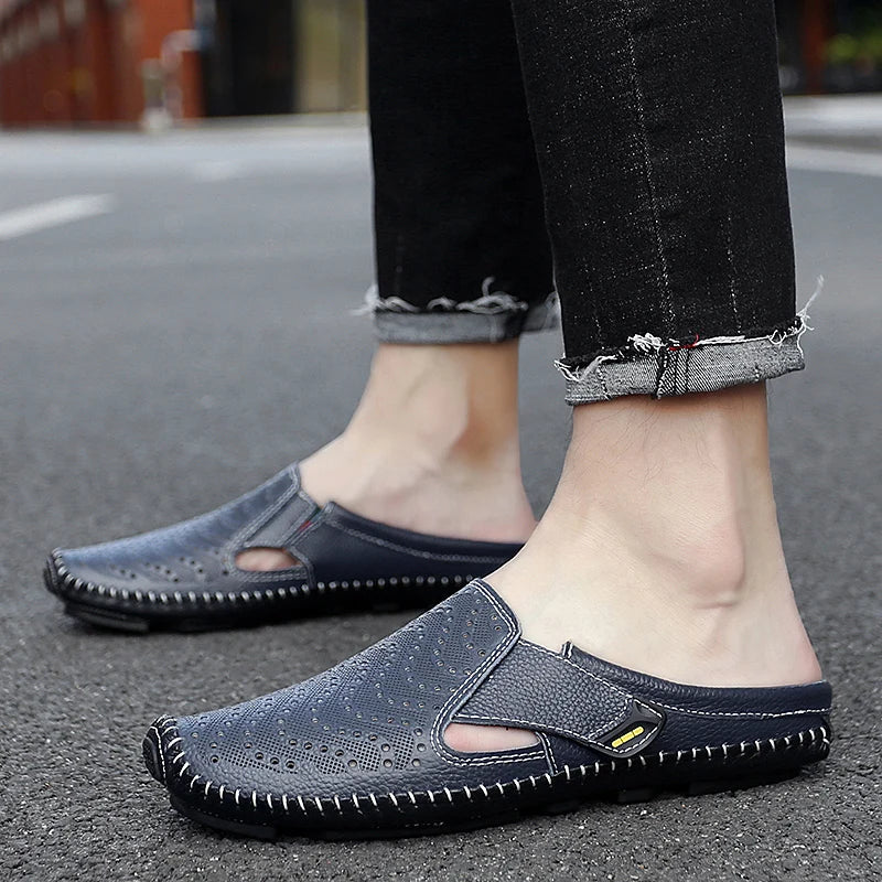 Navaro Leather Mules