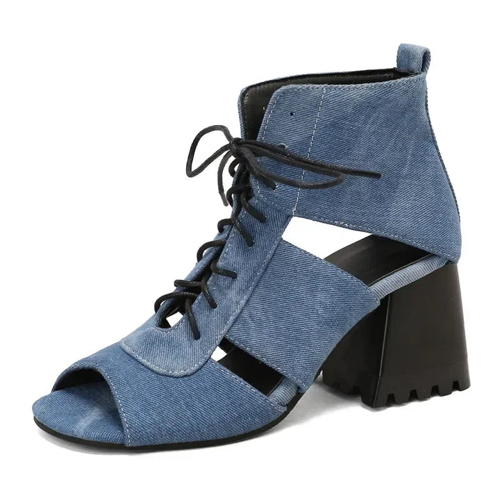 Aveline Lace-Up Heels