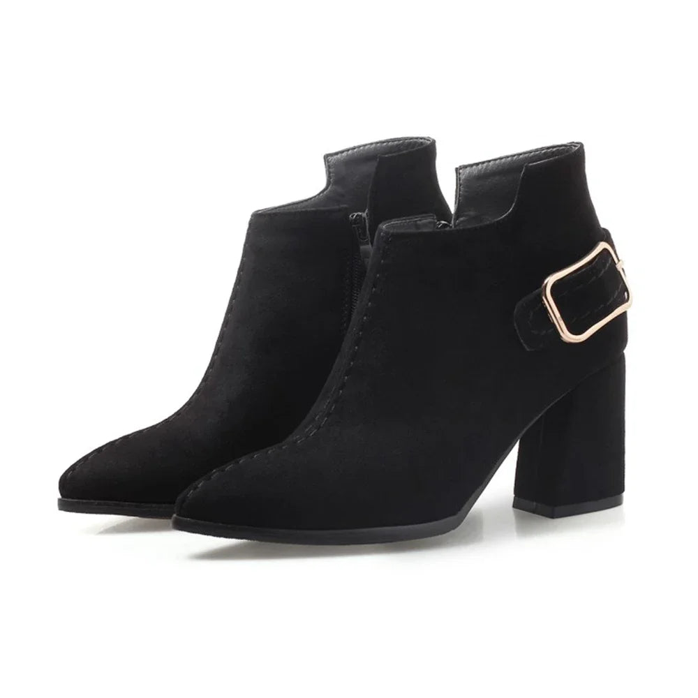 Arden Buckle Block Boots