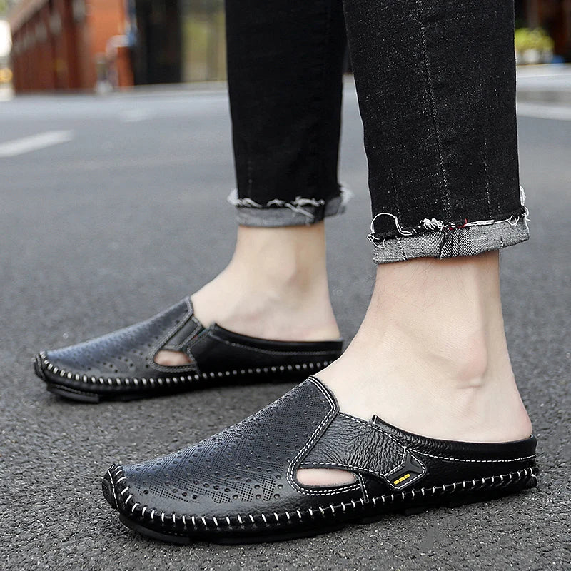 Navaro Leather Mules