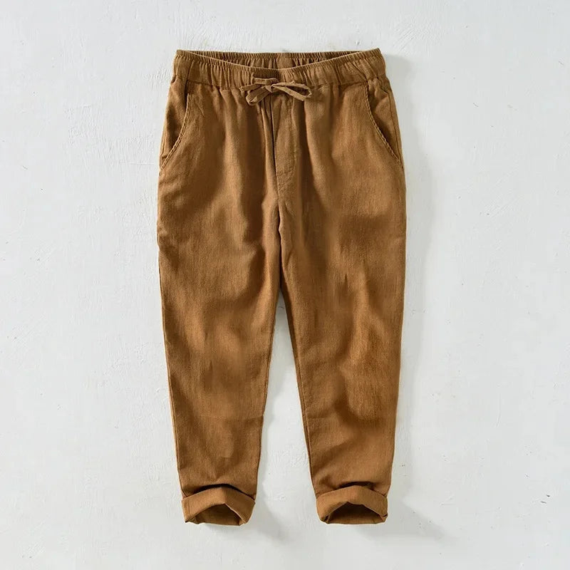 Haven Linen Pull-On Pants
