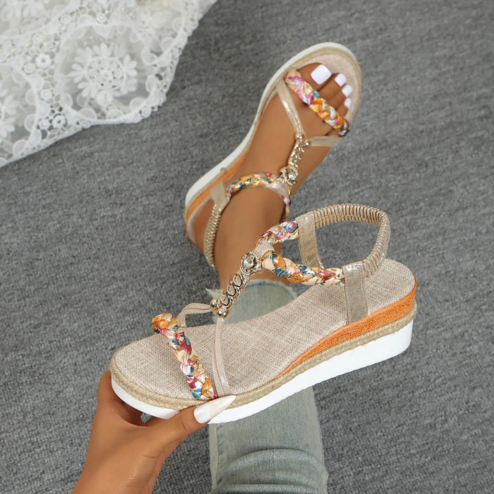 Avelyn Braided Wedge Sandals