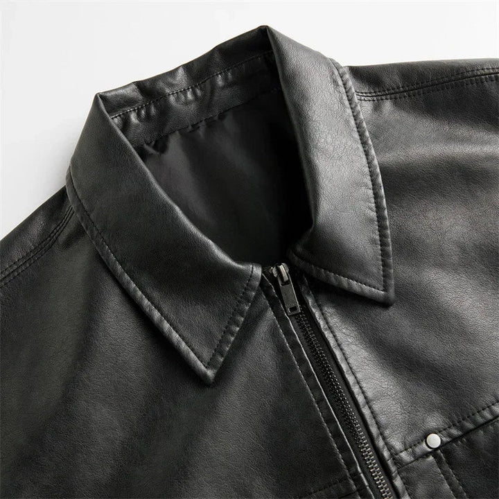 Rexton Leather Zip Shirt