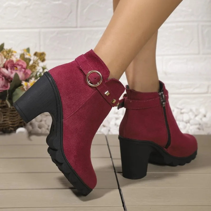 Ravella Stud Block Boots