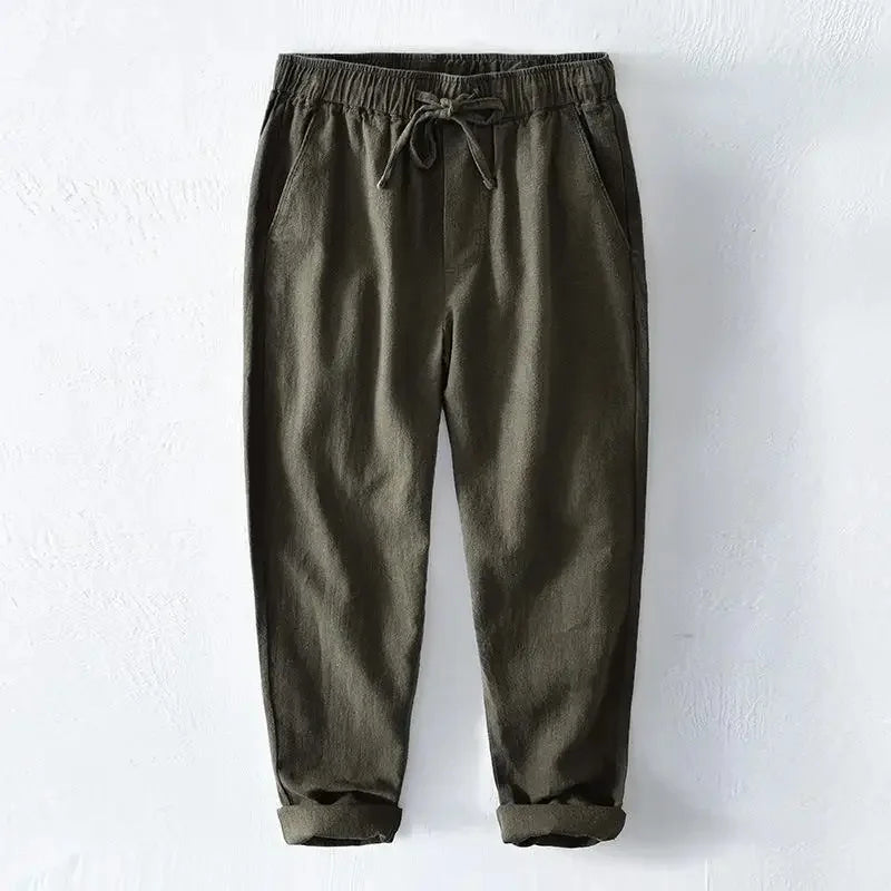 Haven Linen Pull-On Pants