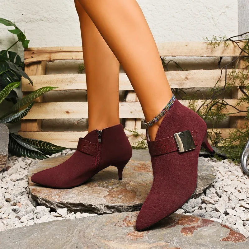 Ravelle Pointed Buckle Heels