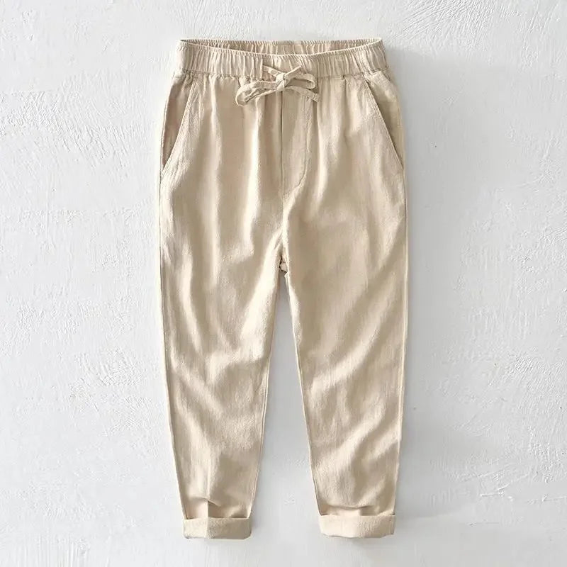 Haven Linen Pull-On Pants