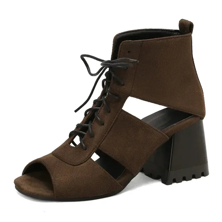 Aveline Lace-Up Heels