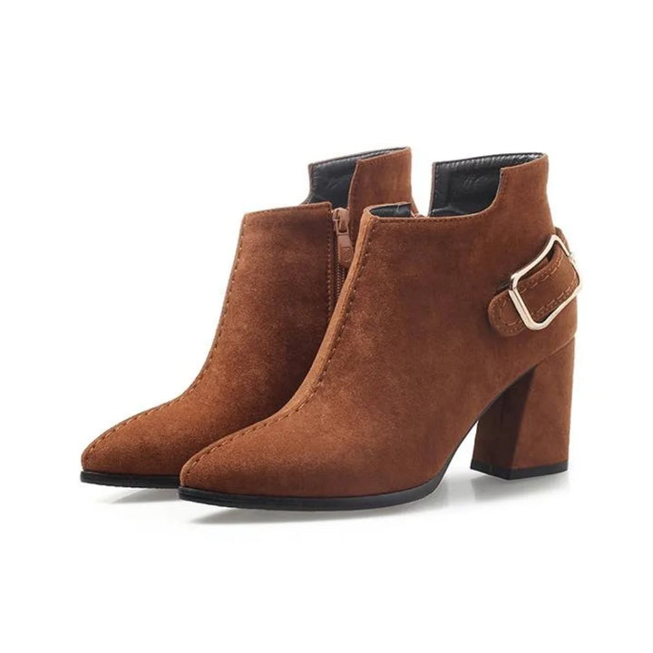 Arden Buckle Block Boots