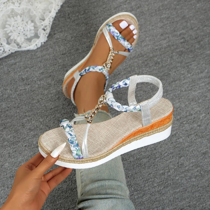 Avelyn Braided Wedge Sandals