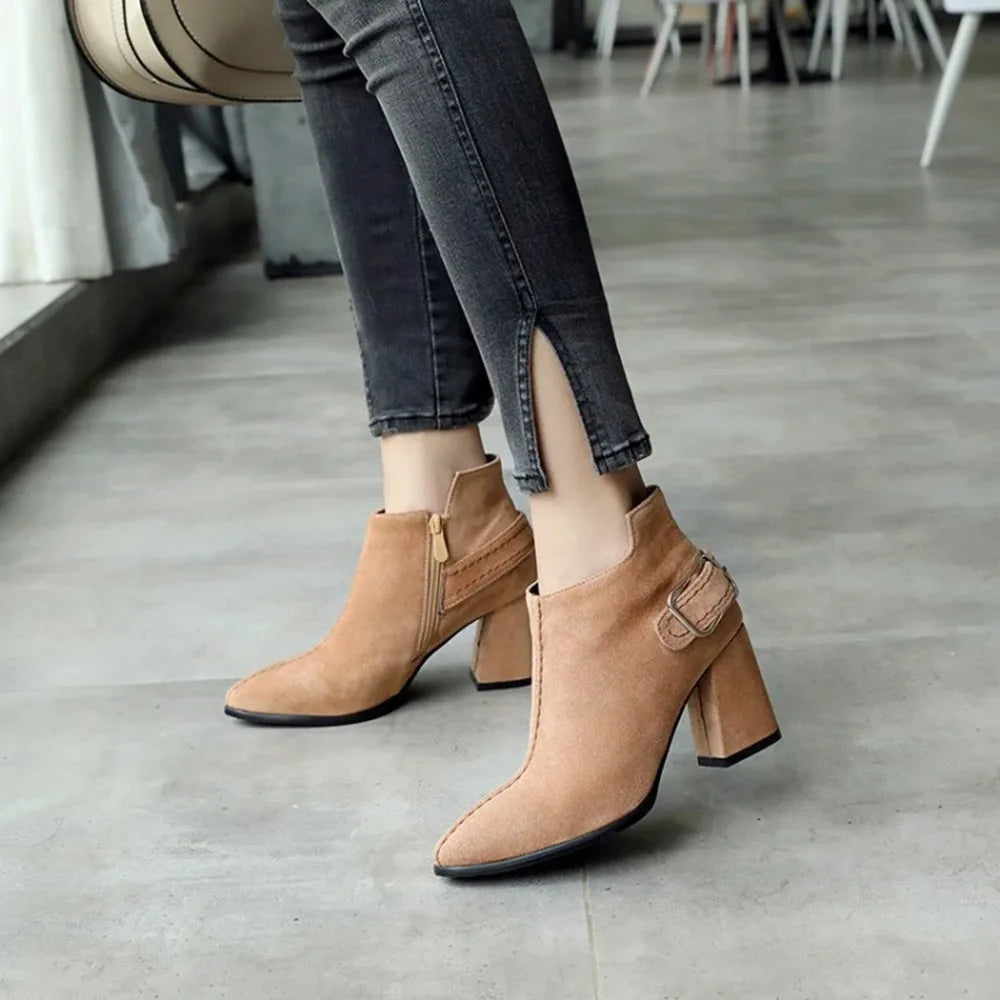 Arden Buckle Block Boots