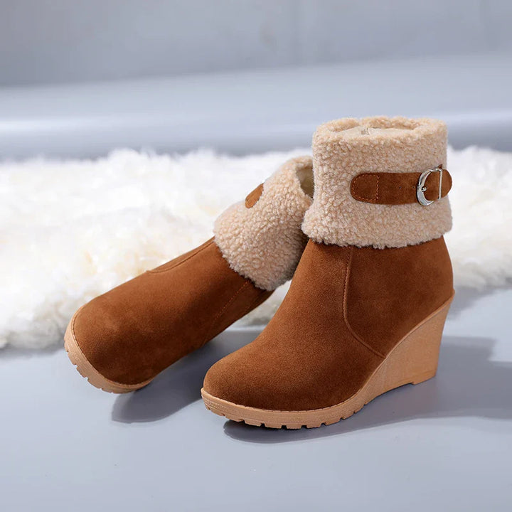 Sevara Sherpa Wedge Boots
