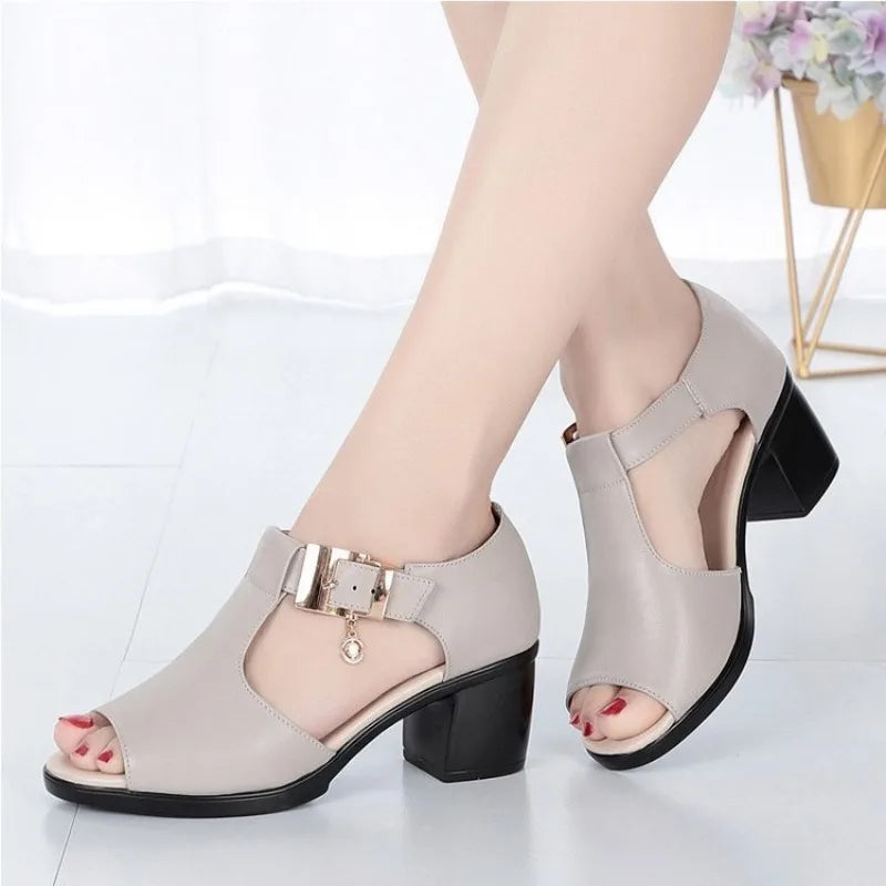 Elvara Buckle Heels