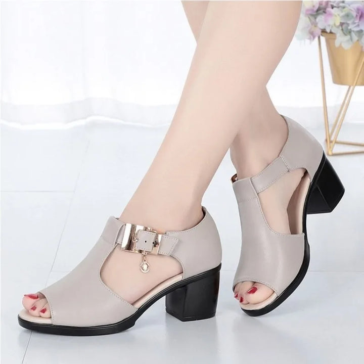 Elvara Buckle Heels