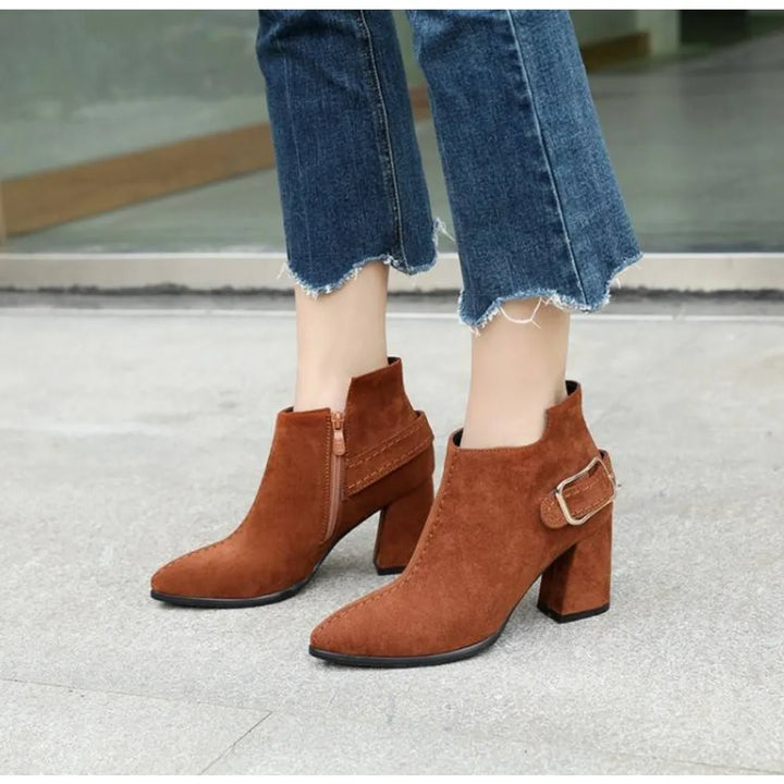 Arden Buckle Block Boots