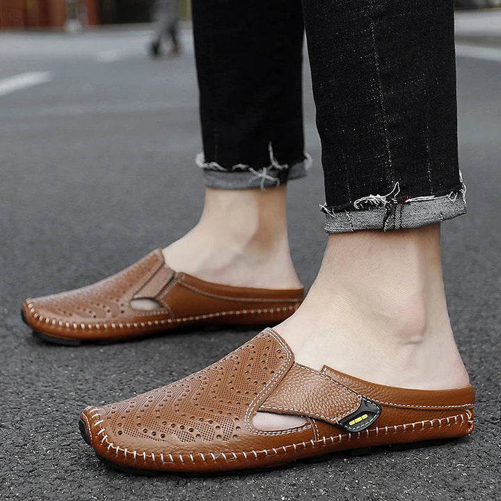 Navaro Leather Mules