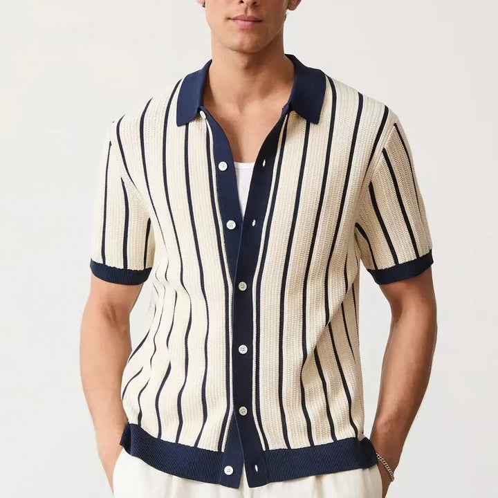 Marino Stripe Knit Shirt