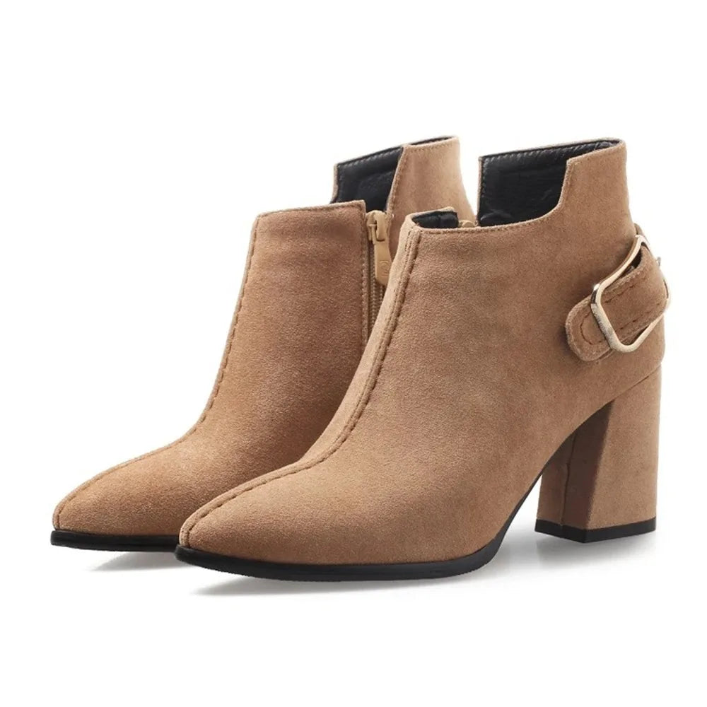 Arden Buckle Block Boots