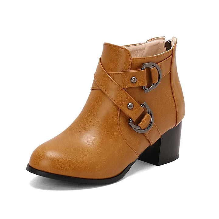 Marvelle Double-Buckle Booties