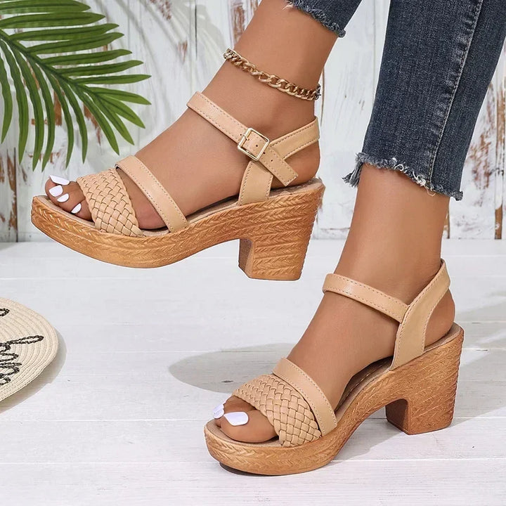 Ravella Woven Platform Heels