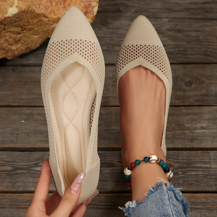 Elira Knit Point Flats